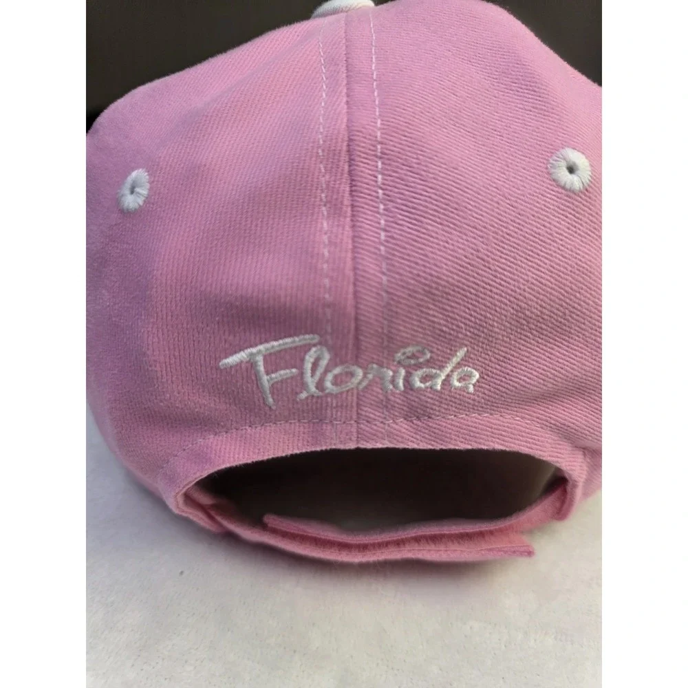 Coquette Pastel Disney Mickey Mouse Pink Florida Embroidered Baseball Cap Hat